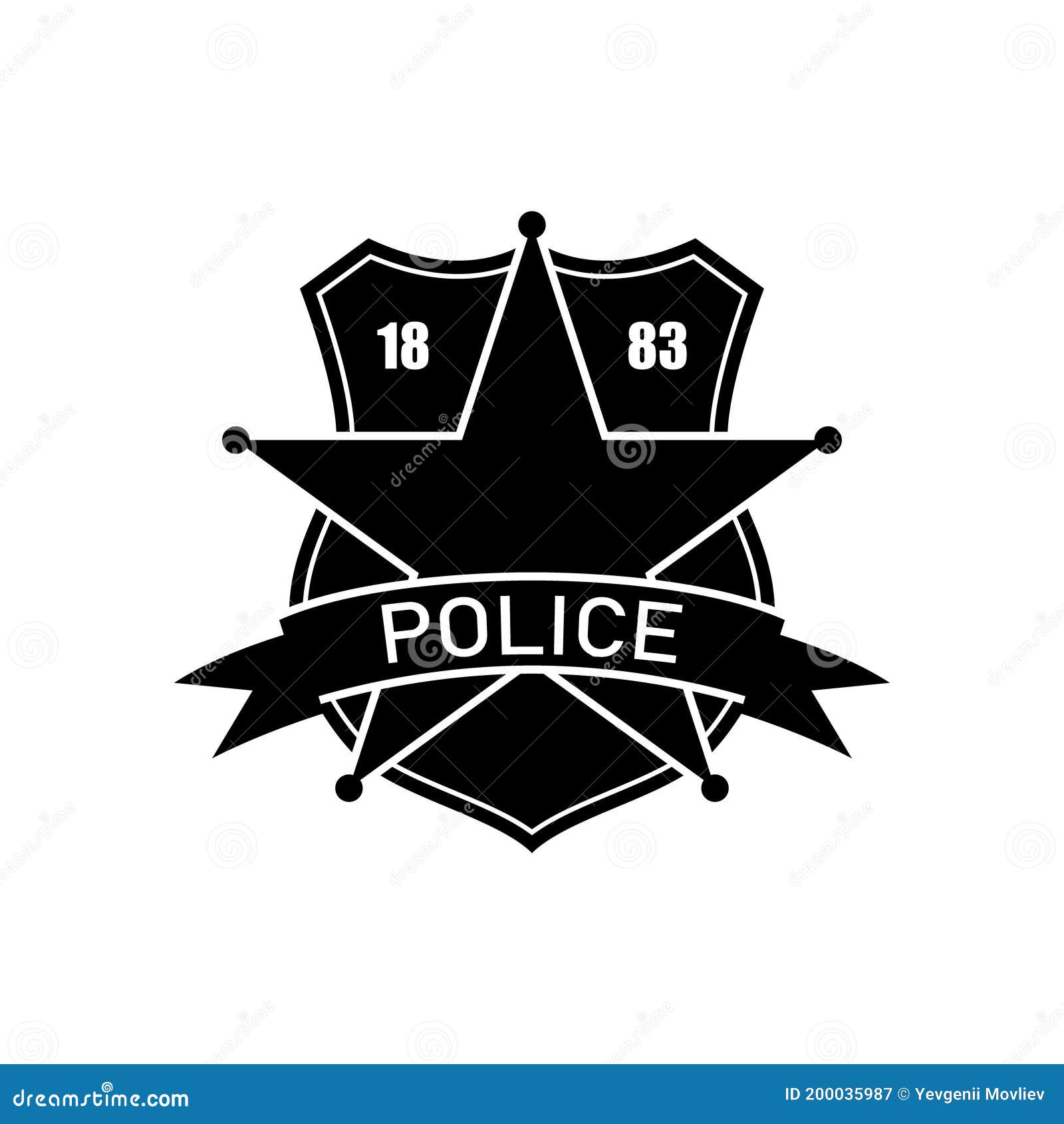 police station icon vector