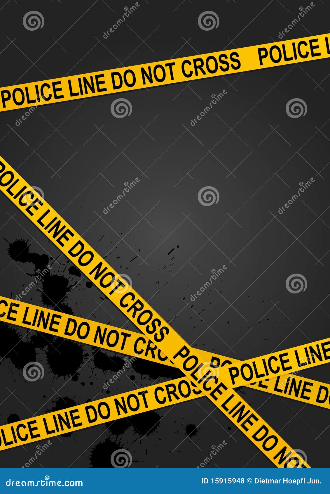 Police Line stock vector. Illustration of warning, gray - 15915948