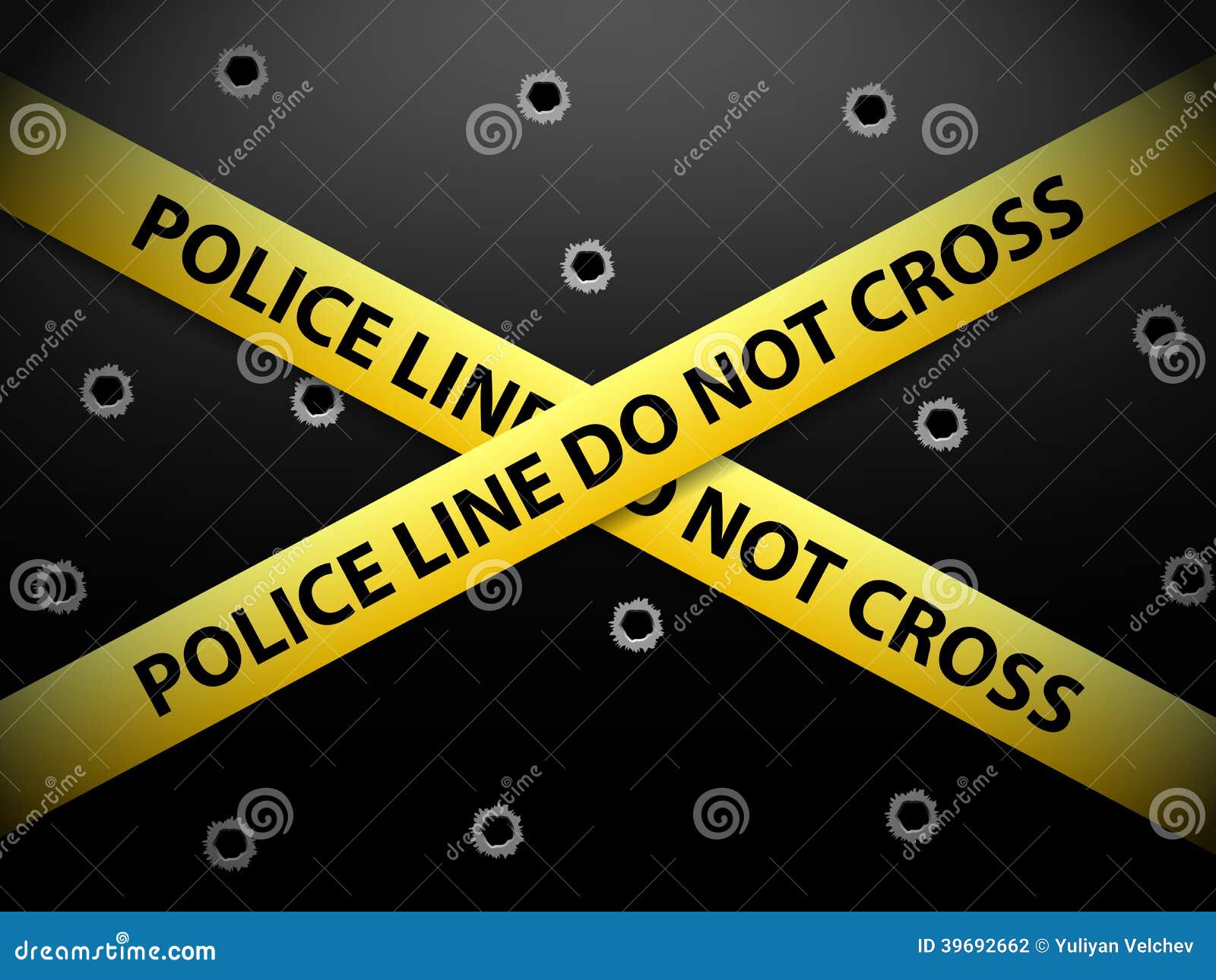Premium Photo | Close up yellow police barricade tape with crime scene do  not cross words over blood stains splattered on dark grey stone background