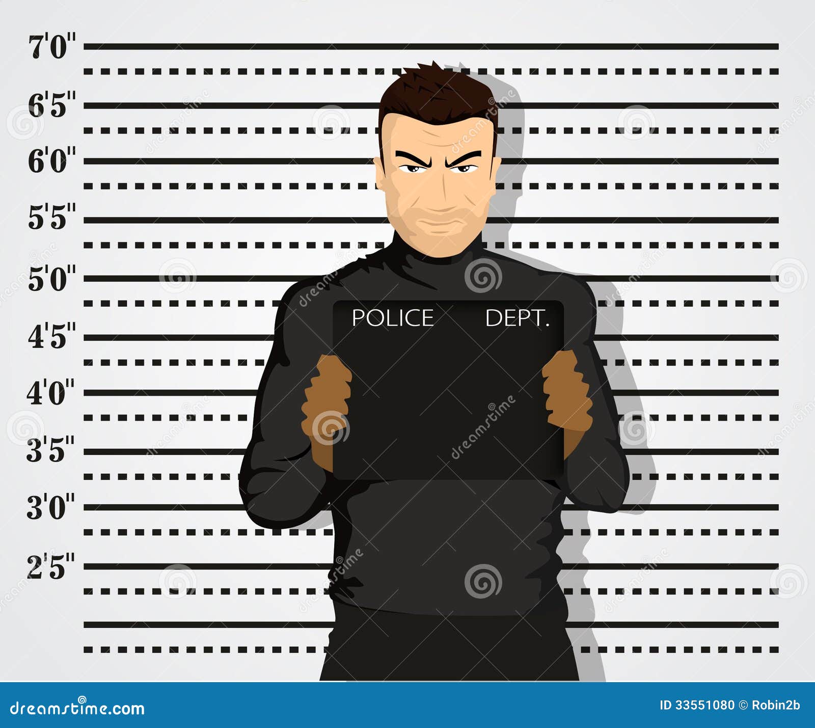 Police mug shot stock vector. Illustration of measurements - 33551080