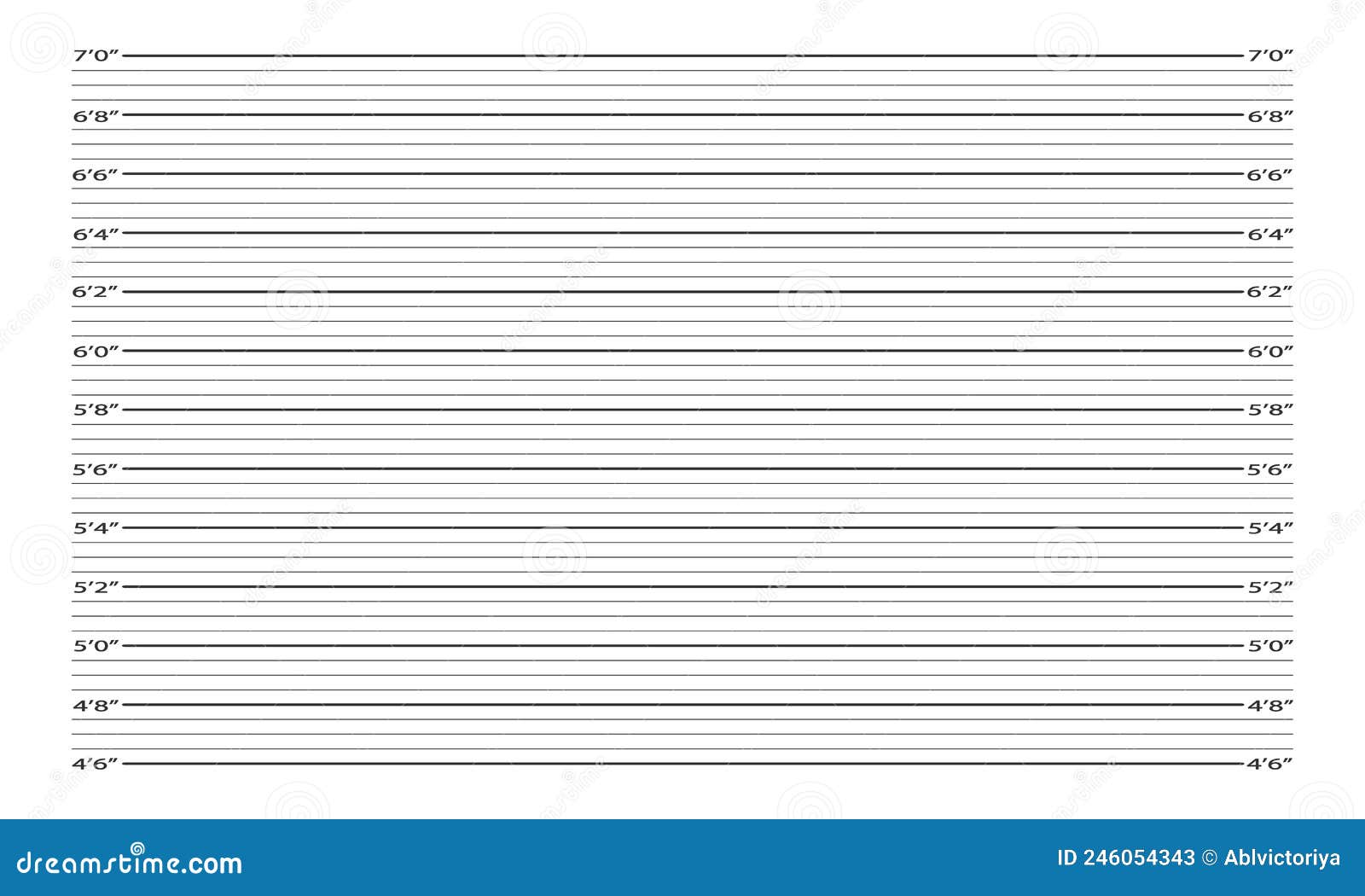 Police Mugshot Photoshoot Background. Height Feet And Inches Chart For