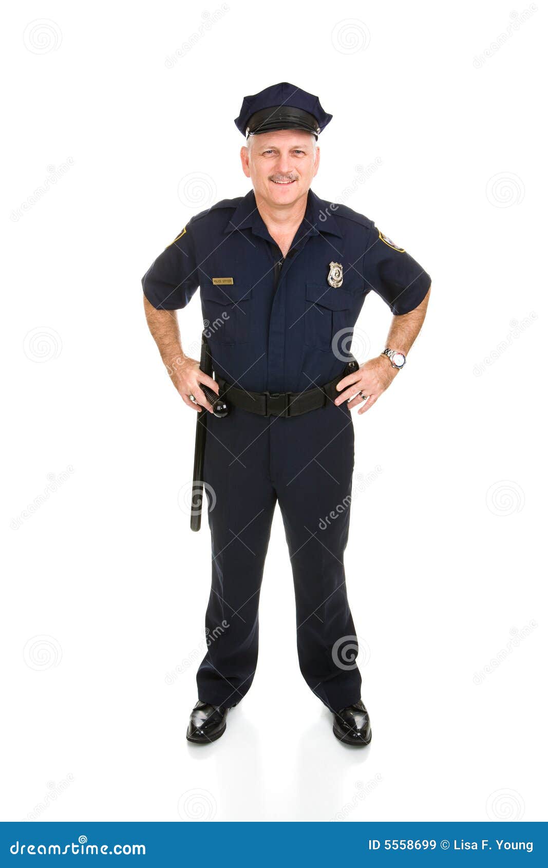 police officer full body front