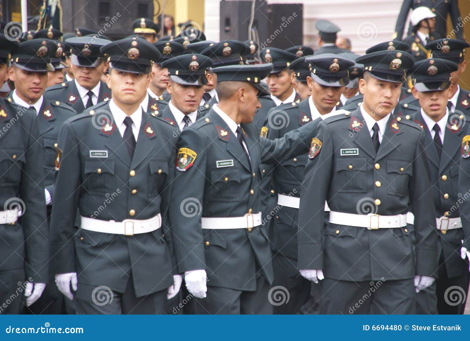 Police Officers Marching in Parade Editorial Image - Image of official ...