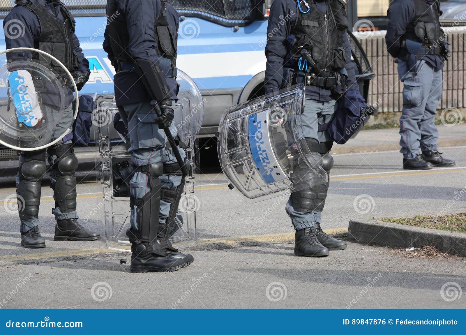 Police with Shields and Riot Gear during the Event in the City Stock ...