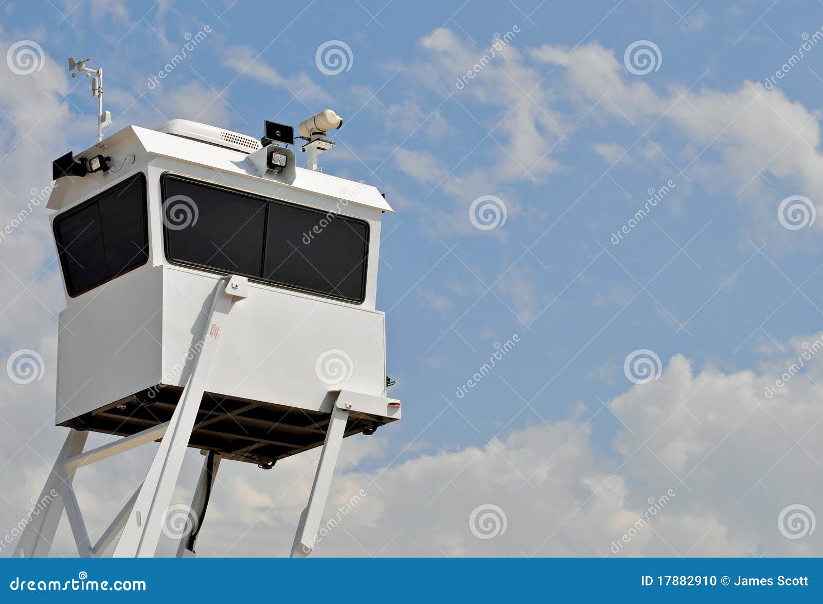 Police Surveillance Tower Stock Photo Image 17882910