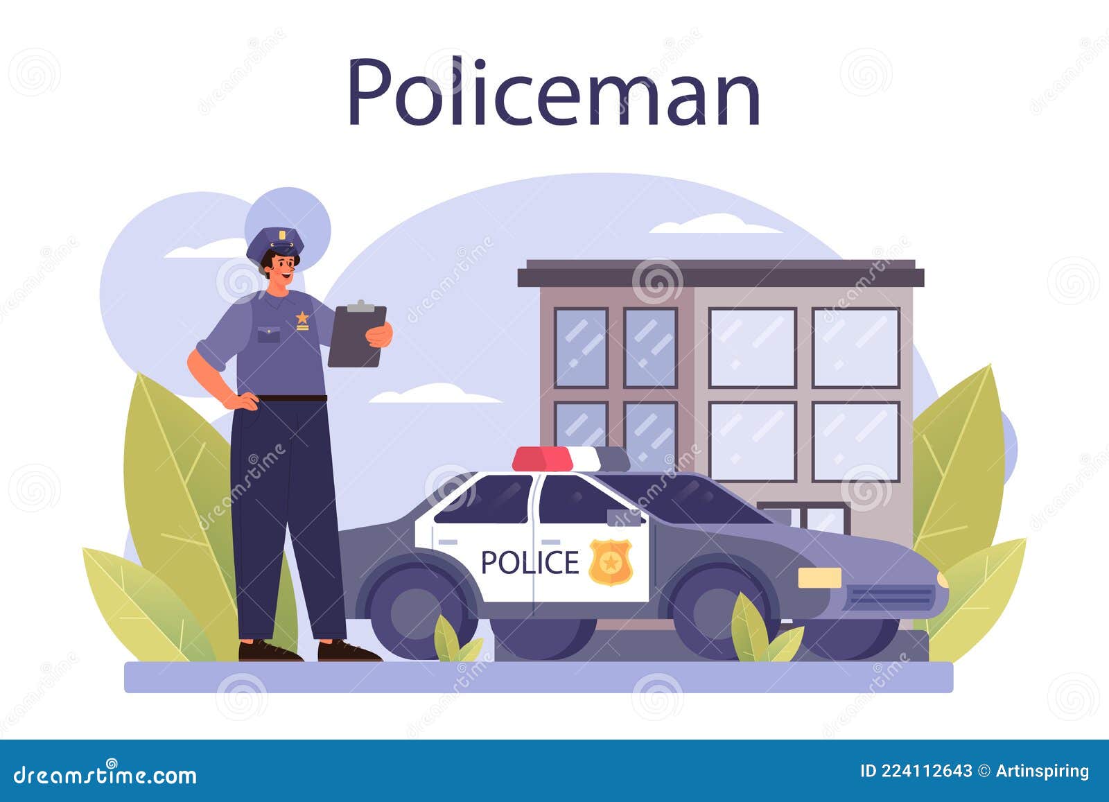 policeman concept. detective making interrogation investigating a crime