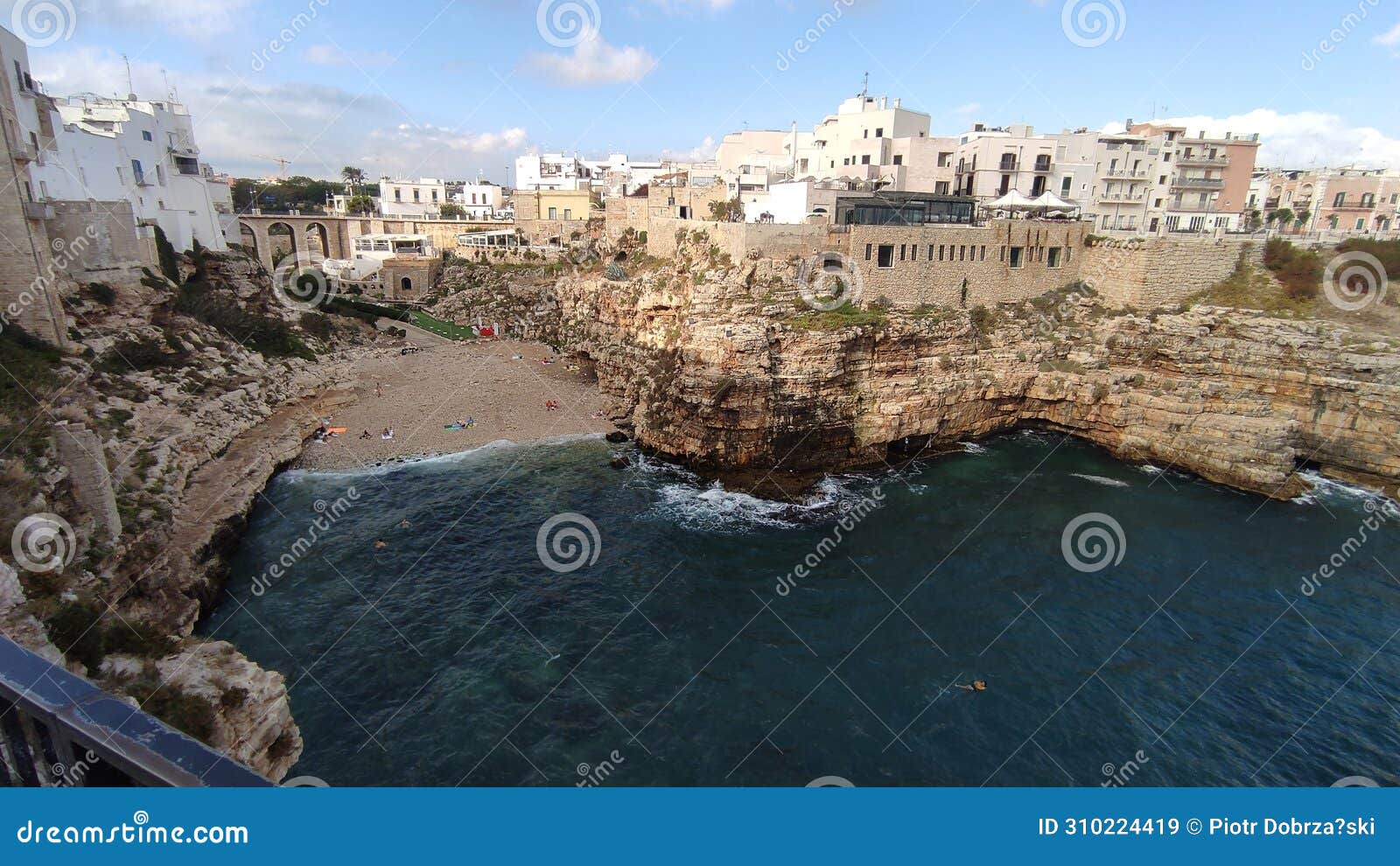 polignano a mare beach, puglia, italy