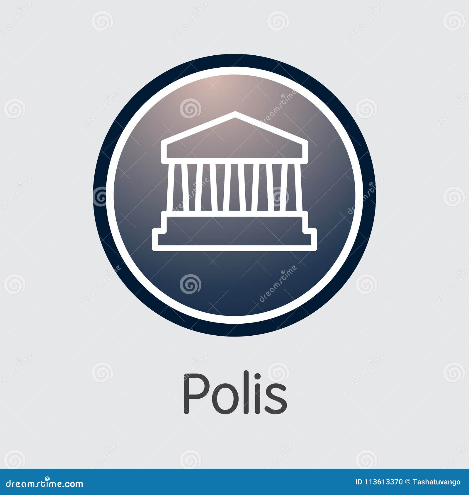 polis virtual currency -  graphic .
