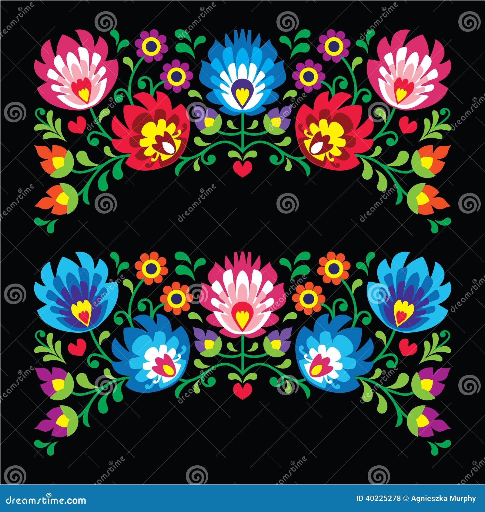 Polish Floral Folk Embroidery Patterns for Card on Black - Wzory Lowickie Stock Illustration - Illustration of colorful, card: 40225278 Polish Floral Folk Embroidery Patterns for Card on Black - Wzory Lowickie Stock Illustration - Illustration of colorful, card: 40225278