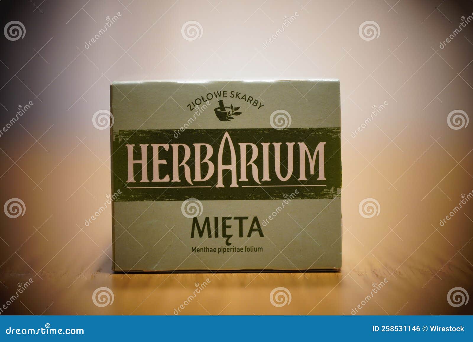 Polish Herbarium Mint Herbal Tea in a Box Editorial Photo Image of