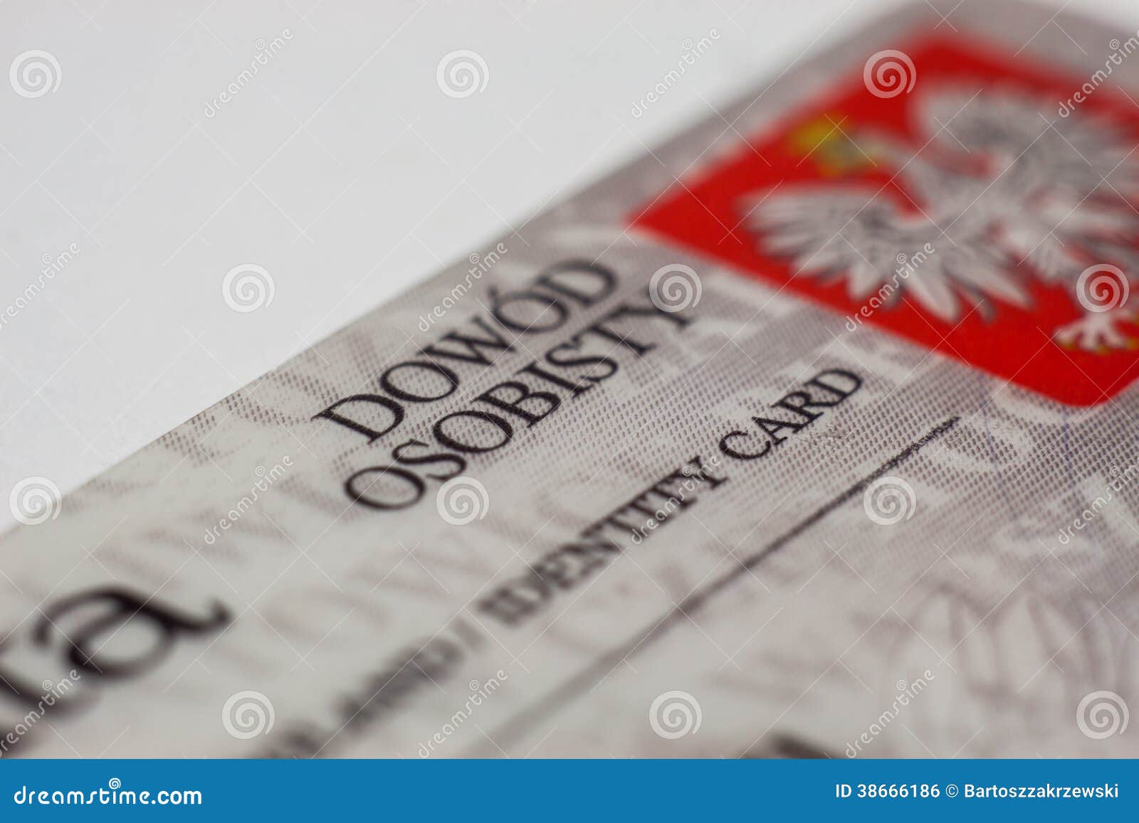 Polish identity card stock photo. Image of concept, hold - 38666186
