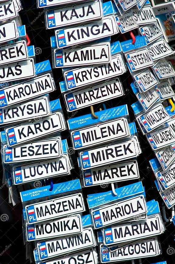Polish names stock image. Image of stand, names, offer 16012123