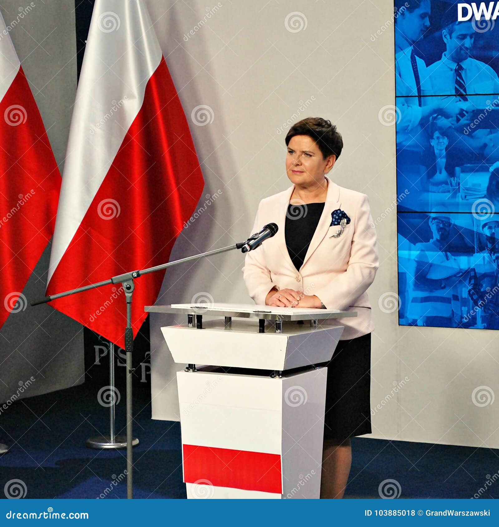 Polish Prime Minister Beata Szydlo Attend A Press Conference Summarizing Two Years Of The Party