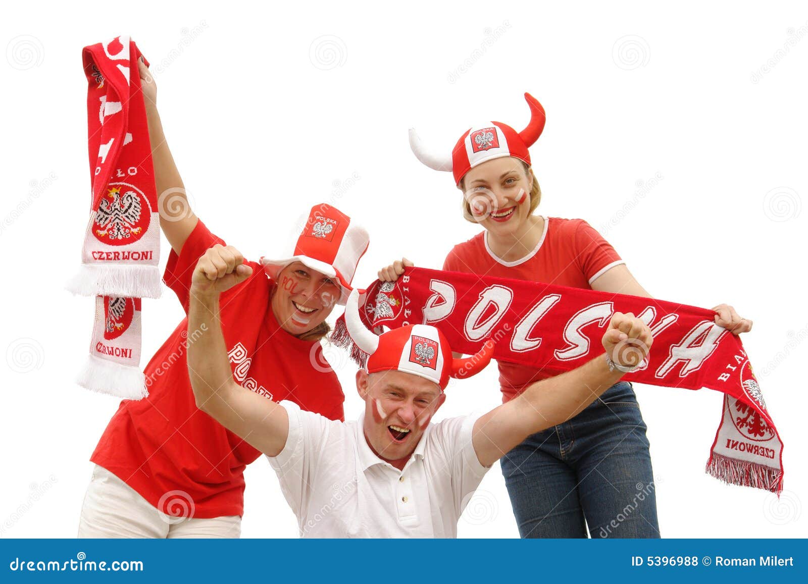 Polish soccer fans stock photo. Image of game, enthusiasm 5396988