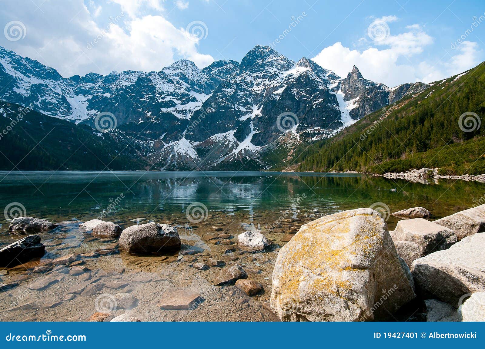 polish tatra mountains morskie oko lake