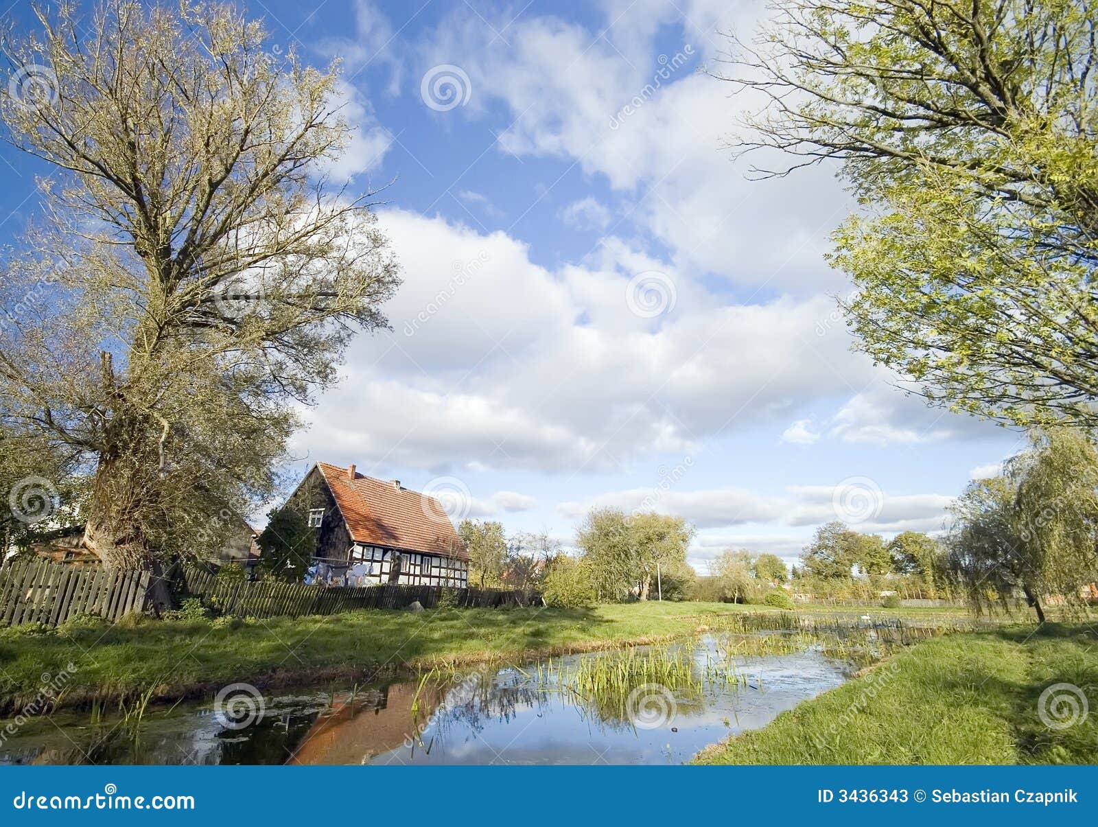 polish village landscape 3436343