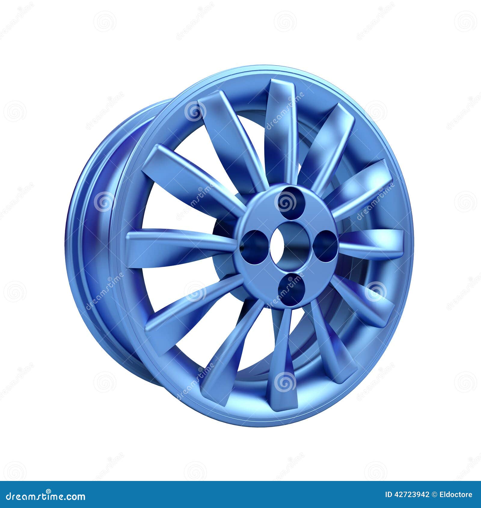 Polished Chrome Rim Wheel on White Stock Photo Image of aluminum