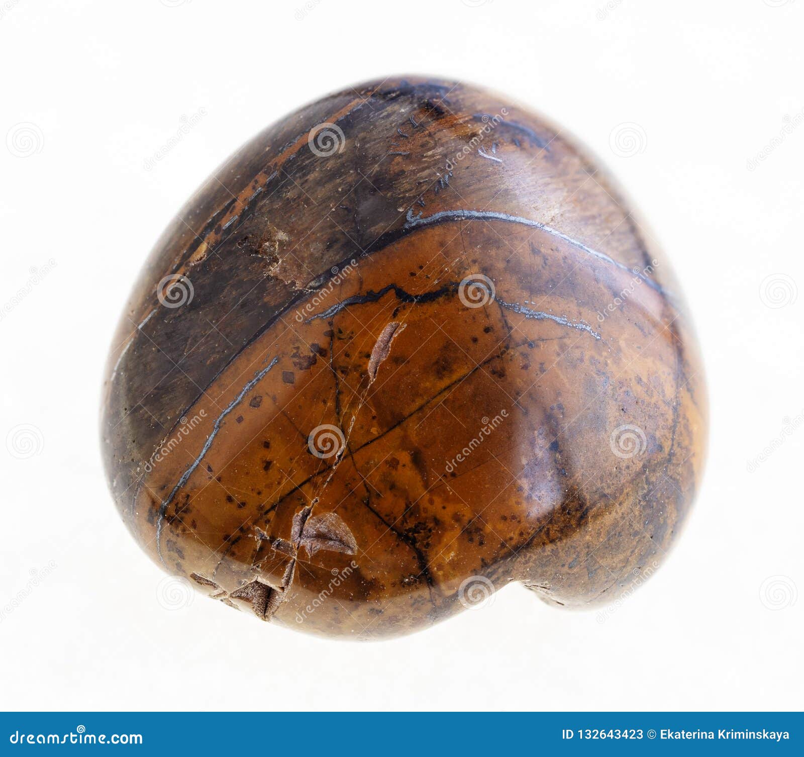 polished ox's eye ( tiger's eye) gem stone
