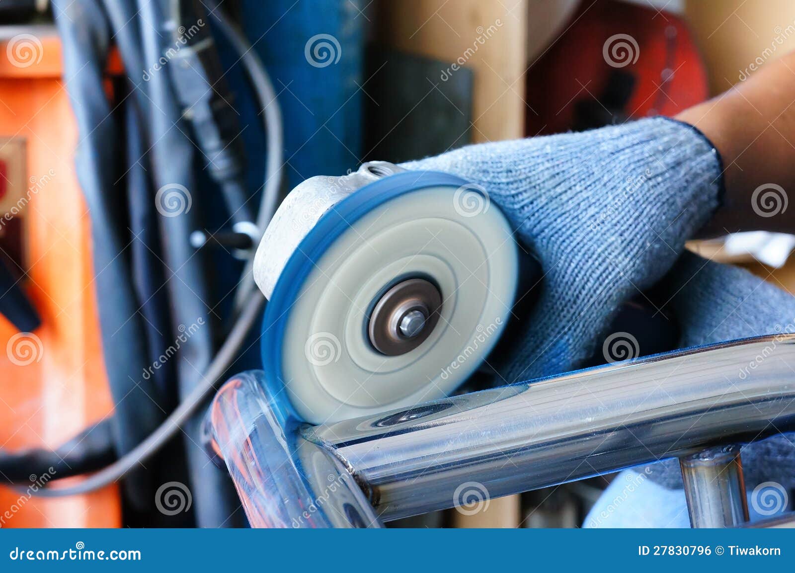 Polished piece of work. stock photo. Image of metal, farrier 27830796
