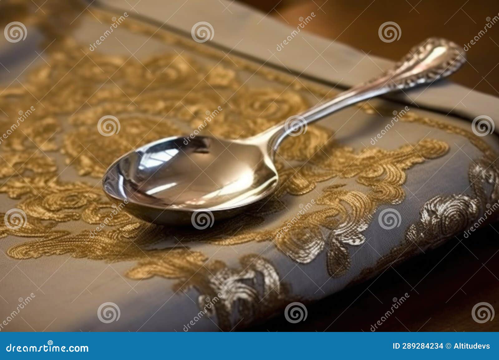 Woman Cleaning Silverware Stock Photo - Download Image Now