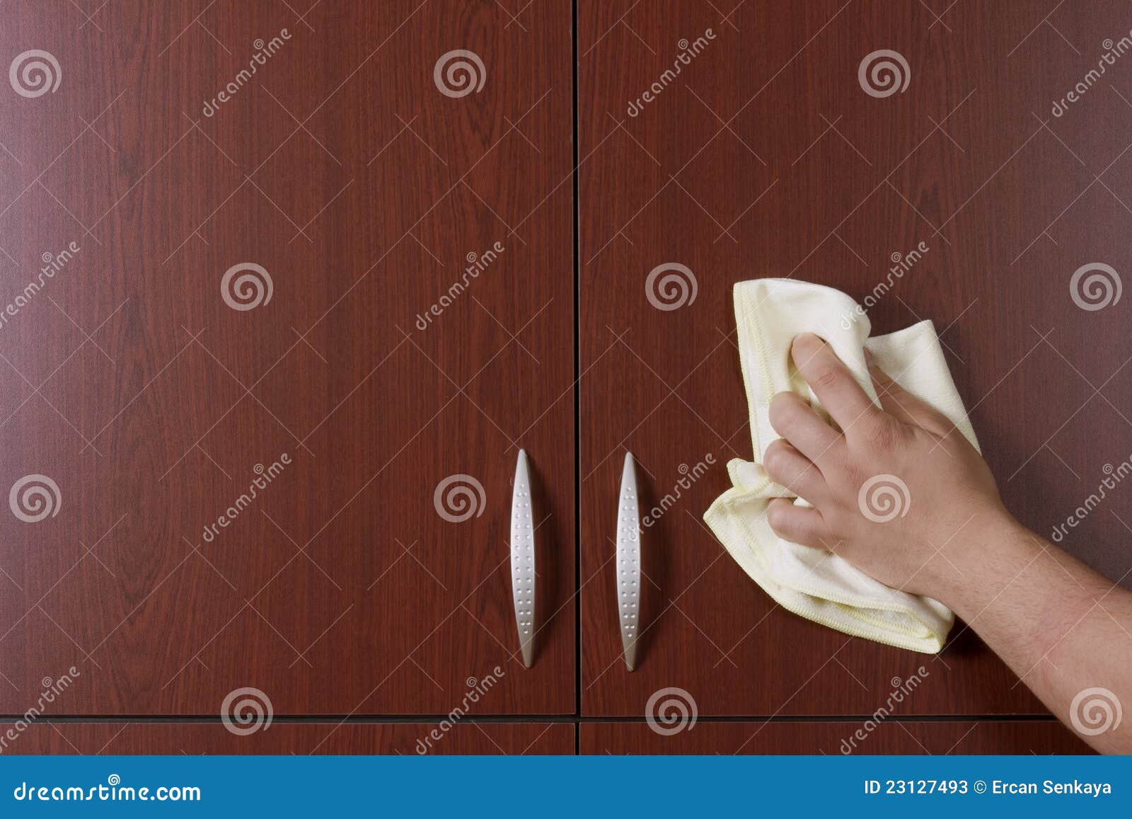 Polishing hand stock image. Image of melamine, microfiber 23127493