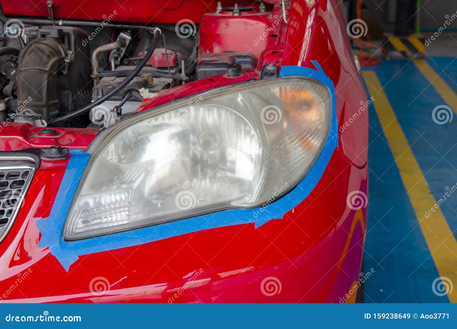 Headlights dim stock image. Image of repair, dimmed 159238649
