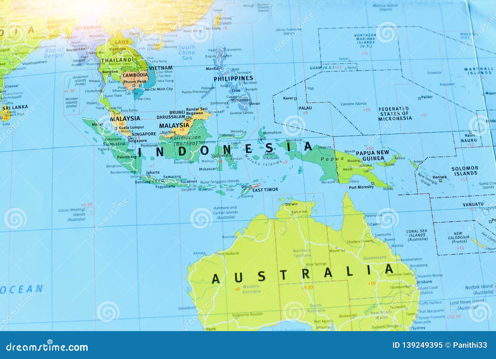 Political Map Of Indonesia In Southeast Asia Stock Image Image
