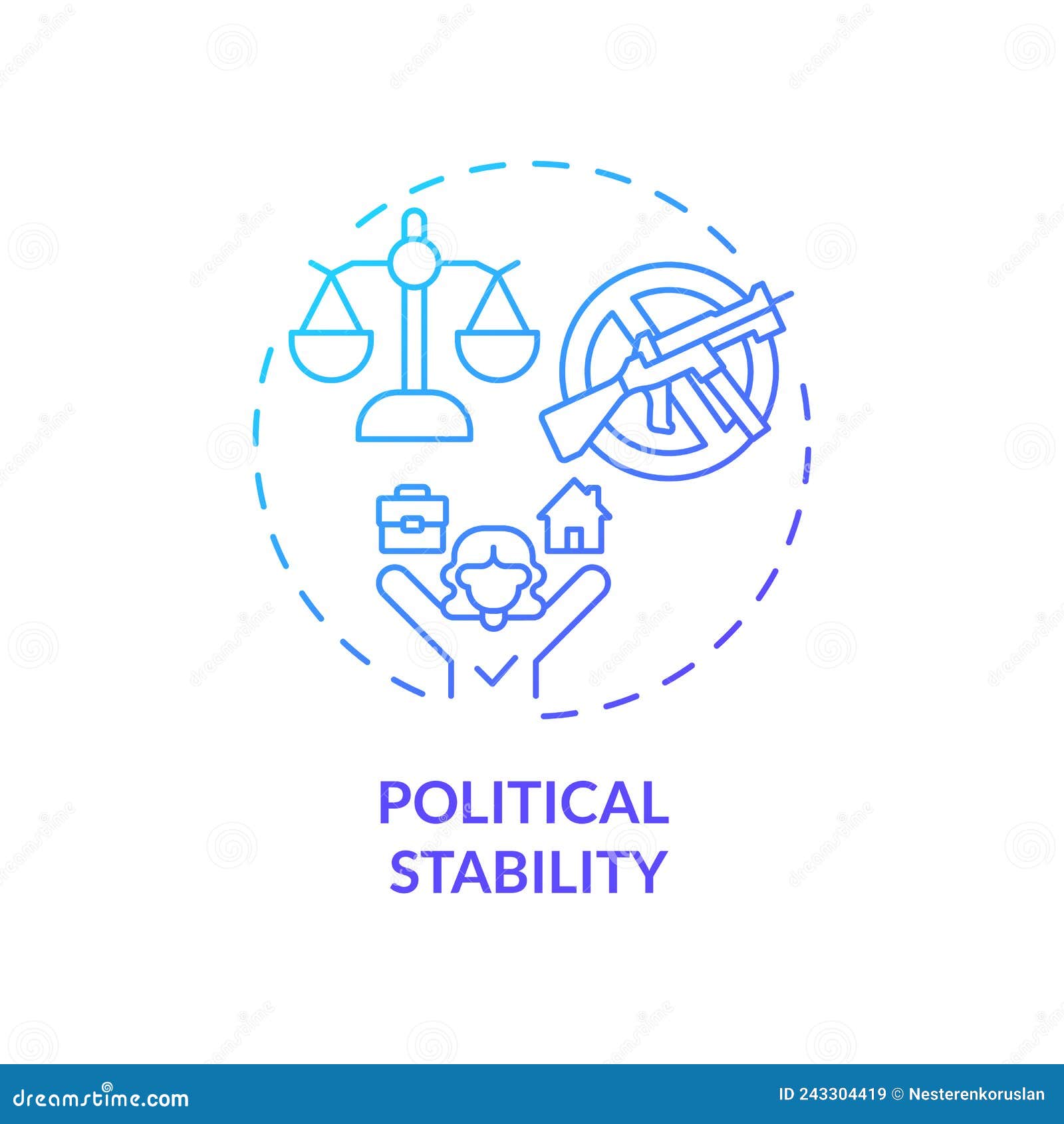 Stability Blue Gradient Concept Icon Cartoon Vector CartoonDealer stability-blue-gradient-concept-icon-cartoon-vector-cartoondealer