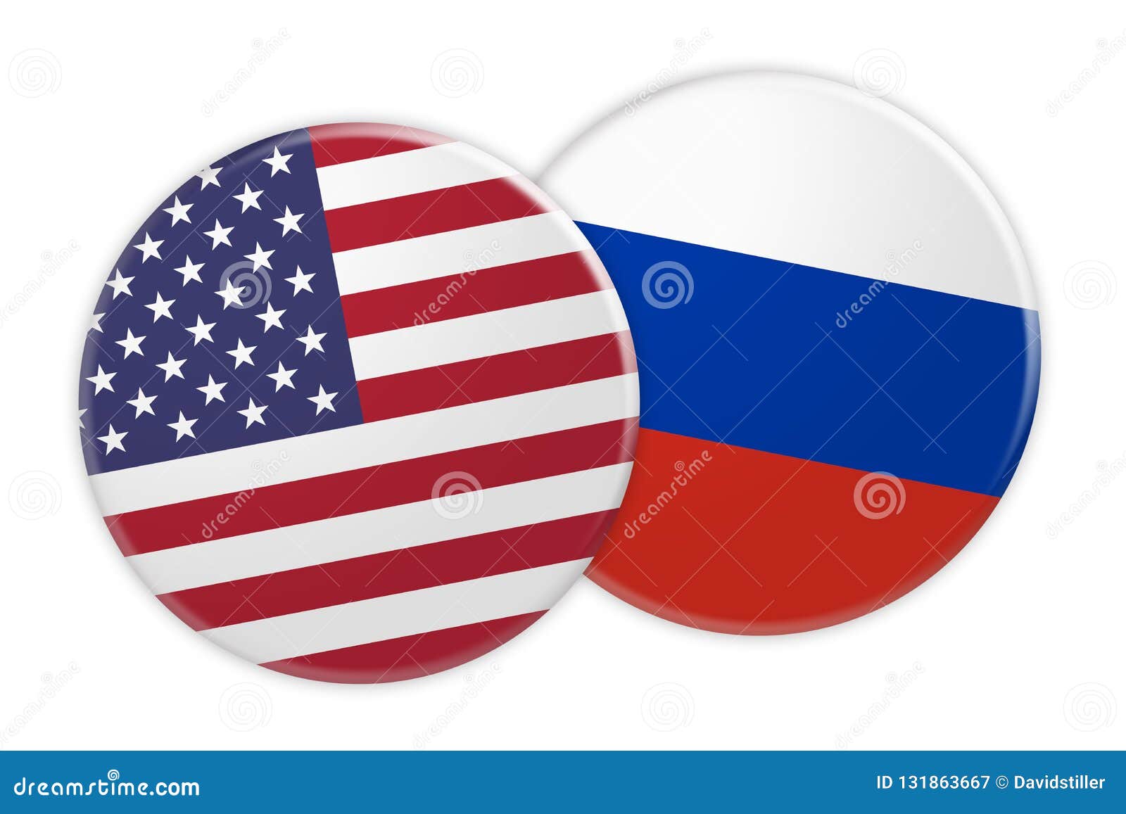 Glossy wave icon. Illustration of flag of Russia