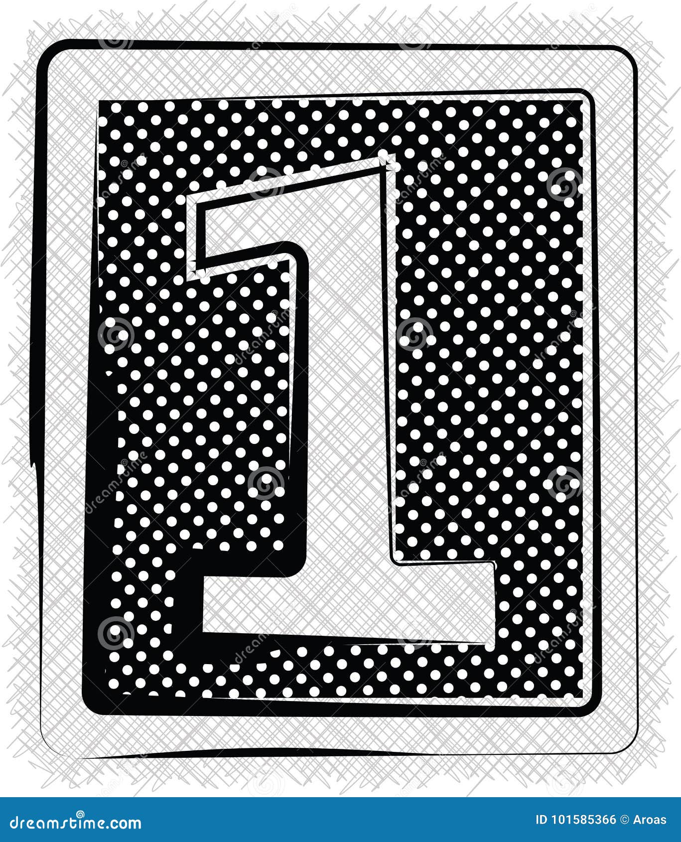 Polka Dot Font Number 1 Stock Illustrations – 9 Polka Dot Font Number 1