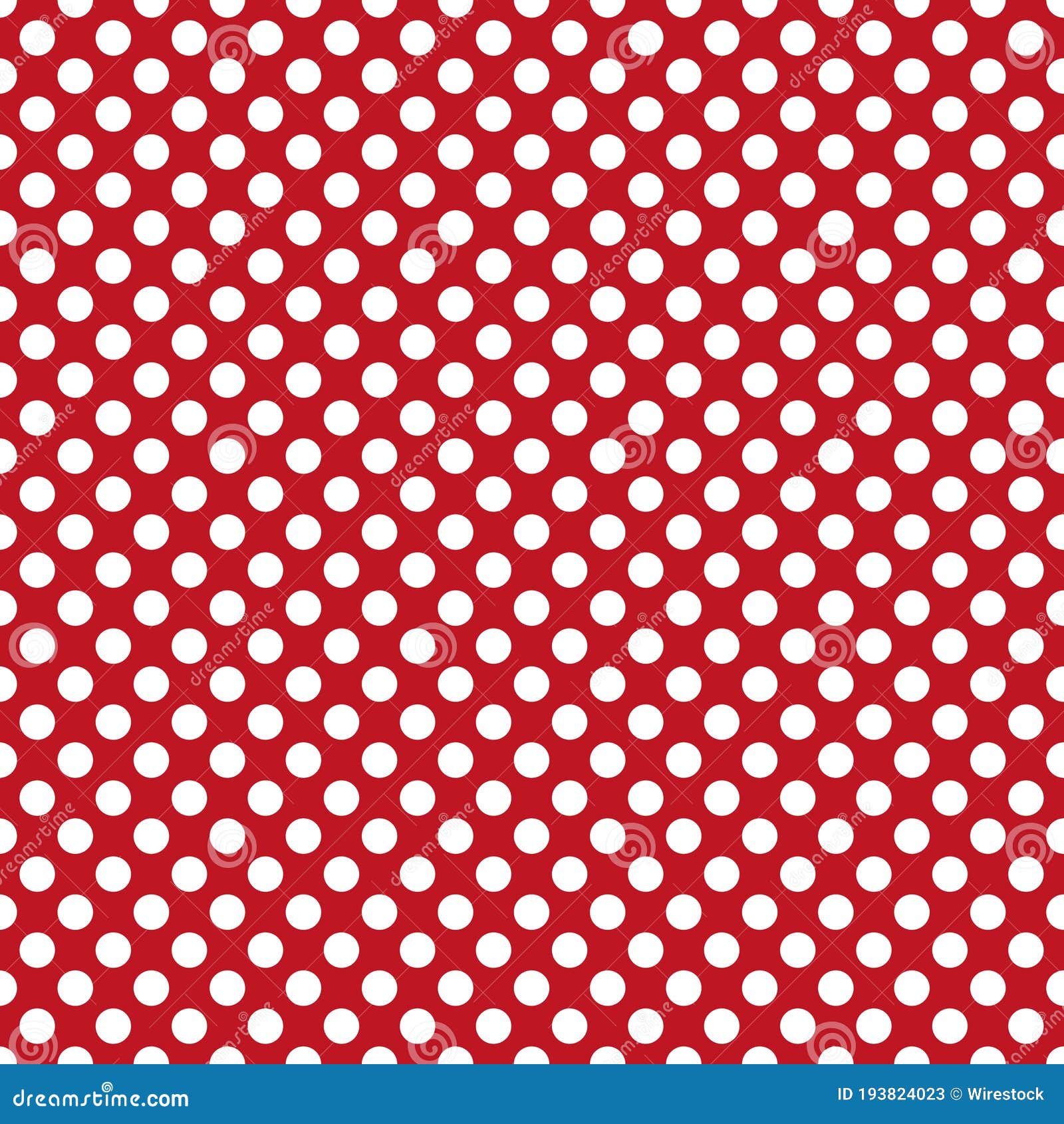 Polka Dot Patterned Wallpaper in White and Red Perfect for