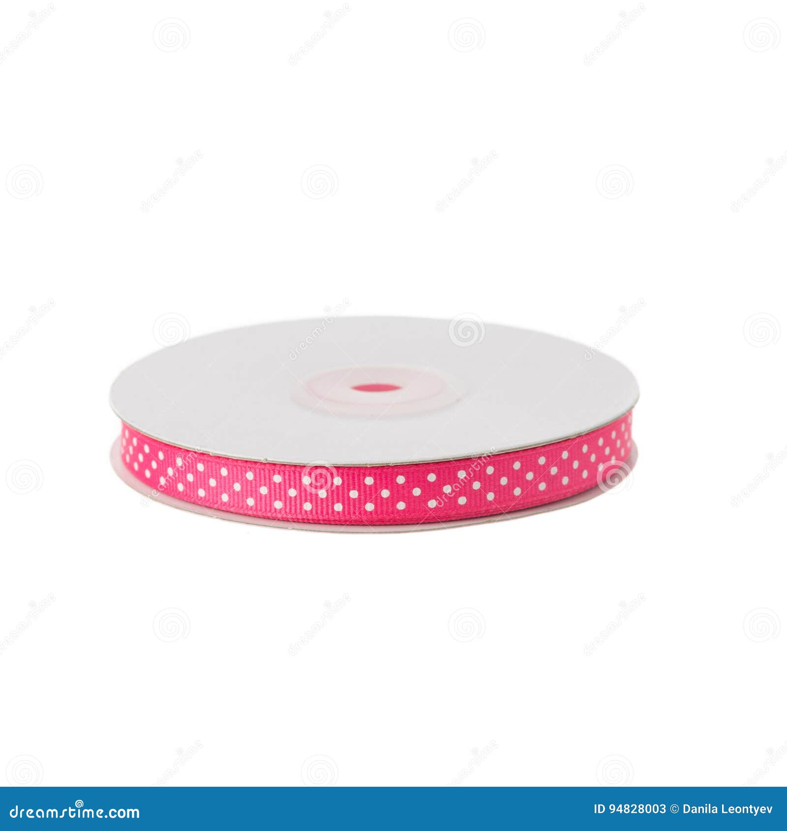 Polka Dot Ribbon roll stock image. Image of supplies 94828003