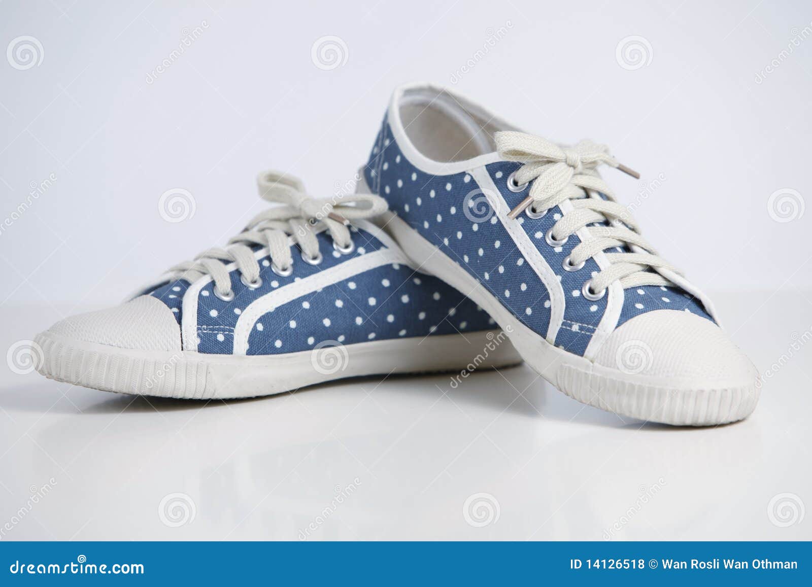 Polka Dot Shoe stock photo. Image of comfy, spots, retro - 14126518