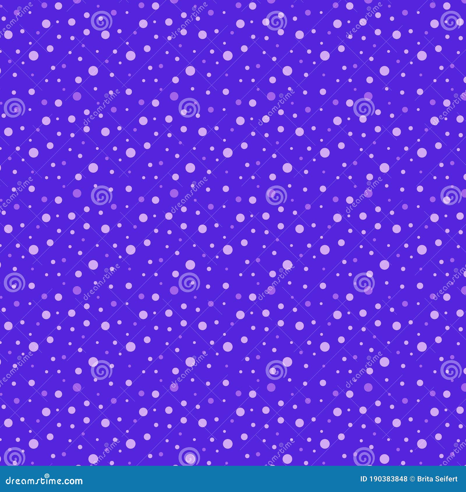 Polka Dots on Blue Background, Polka Dot Pattern for Wallpaper Stock Illustration Illustration