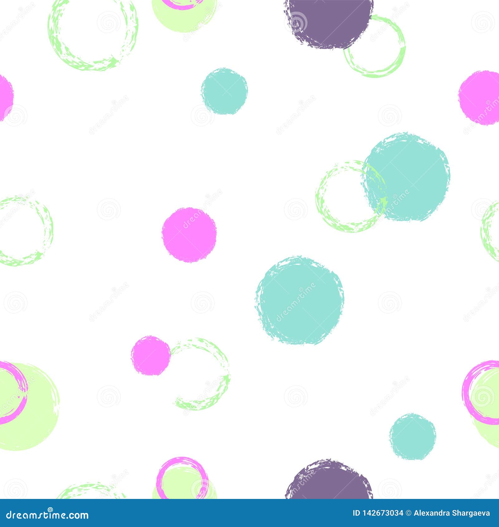 Polka Dots Pastel Seamless Pattern Stock Vector - Illustration of ...