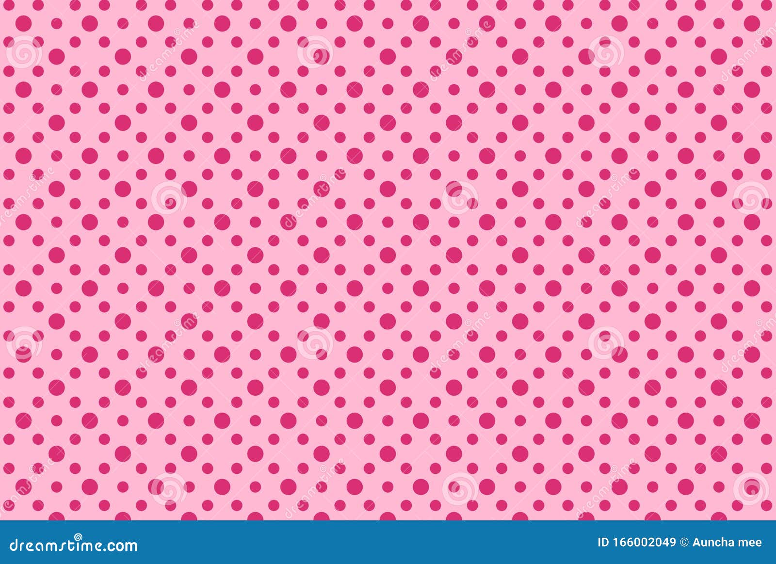 Polka Dots Seamless Pattern on Pink Background. Stock Image - Image of ...