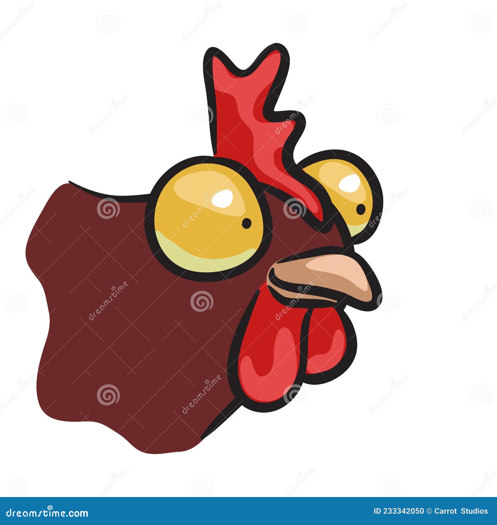 Pollo de dibujos animados ilustración del vector. Ilustración de cubo - 233342050 Pollo de dibujos animados ilustración del vector. Ilustración de cubo - 233342050