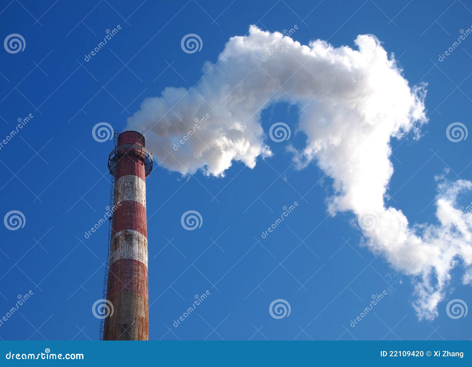 Pollution,Chimney Smoke stock photo. Image of cloudy 22109420