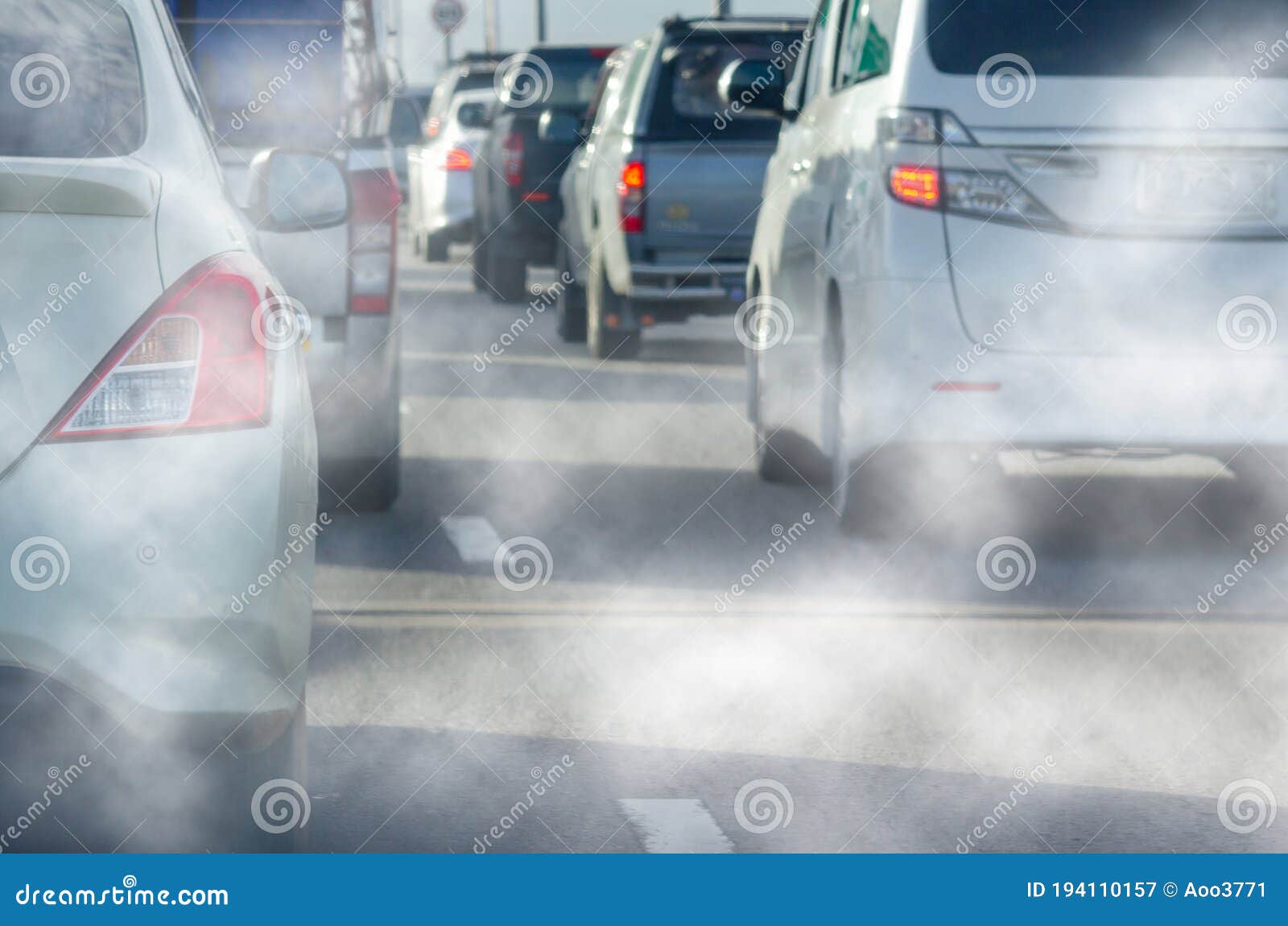 Car exhaust smoke stock image. Image of nature, asphalt - 194110157