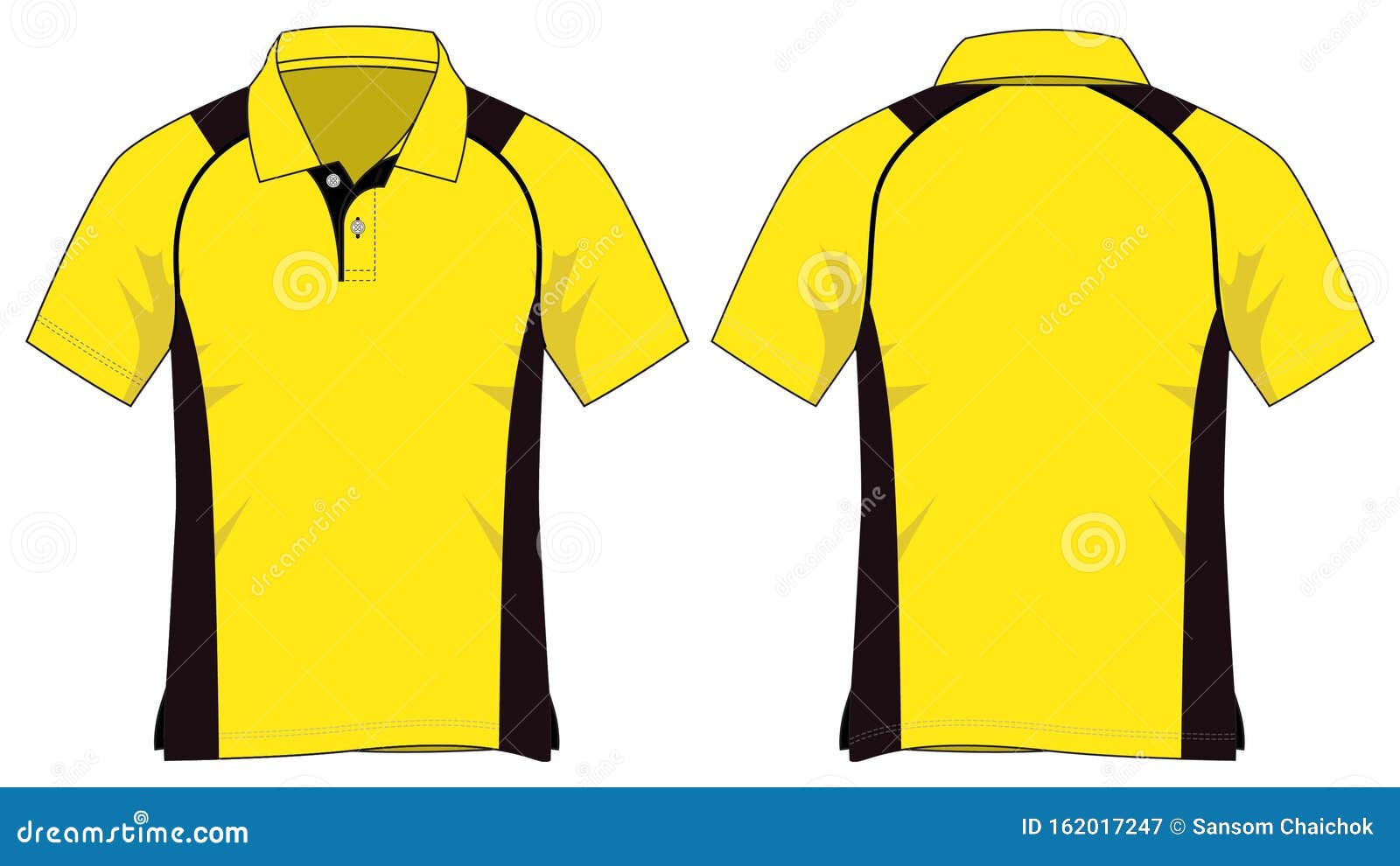 Slope Shoulder Polo Shirt Design Vector Stock Illustration ...