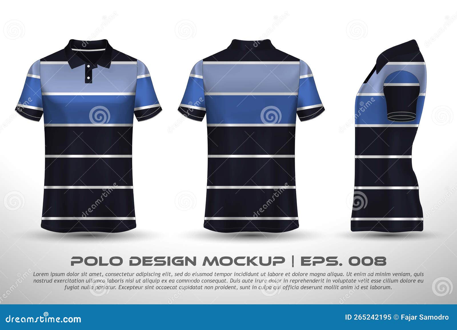Premium Vector  A blue ready to print sports jersey design for team