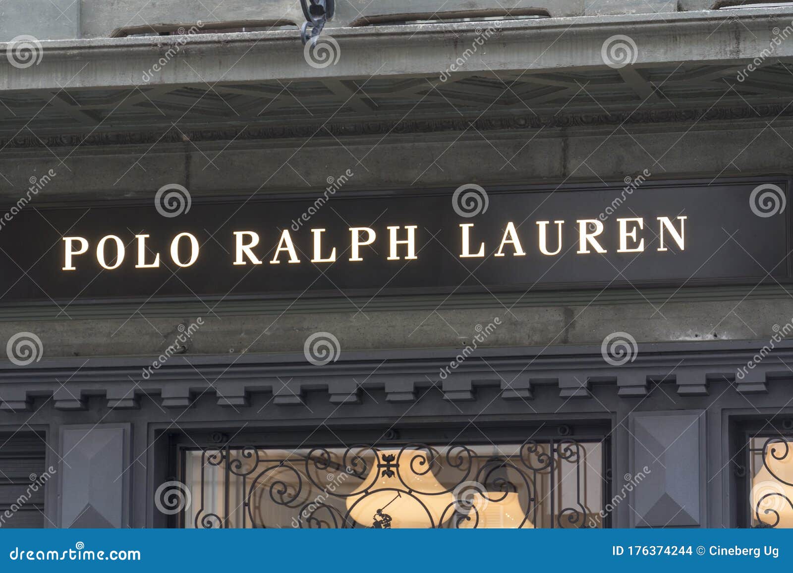 Polo Ralph Lauren store editorial stock image. Image of glamor - 176374244