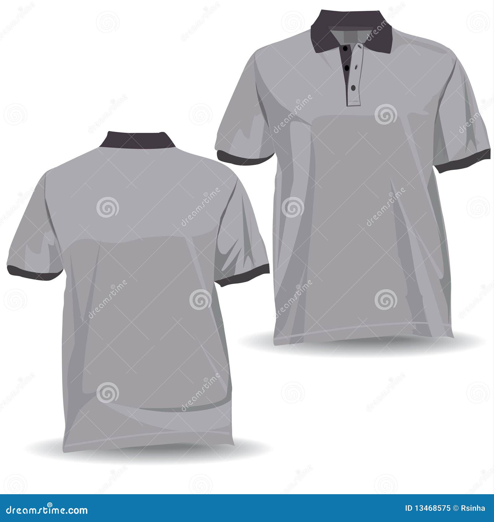 Polo shirt stock vector. Illustration of blank, advertising - 13468575