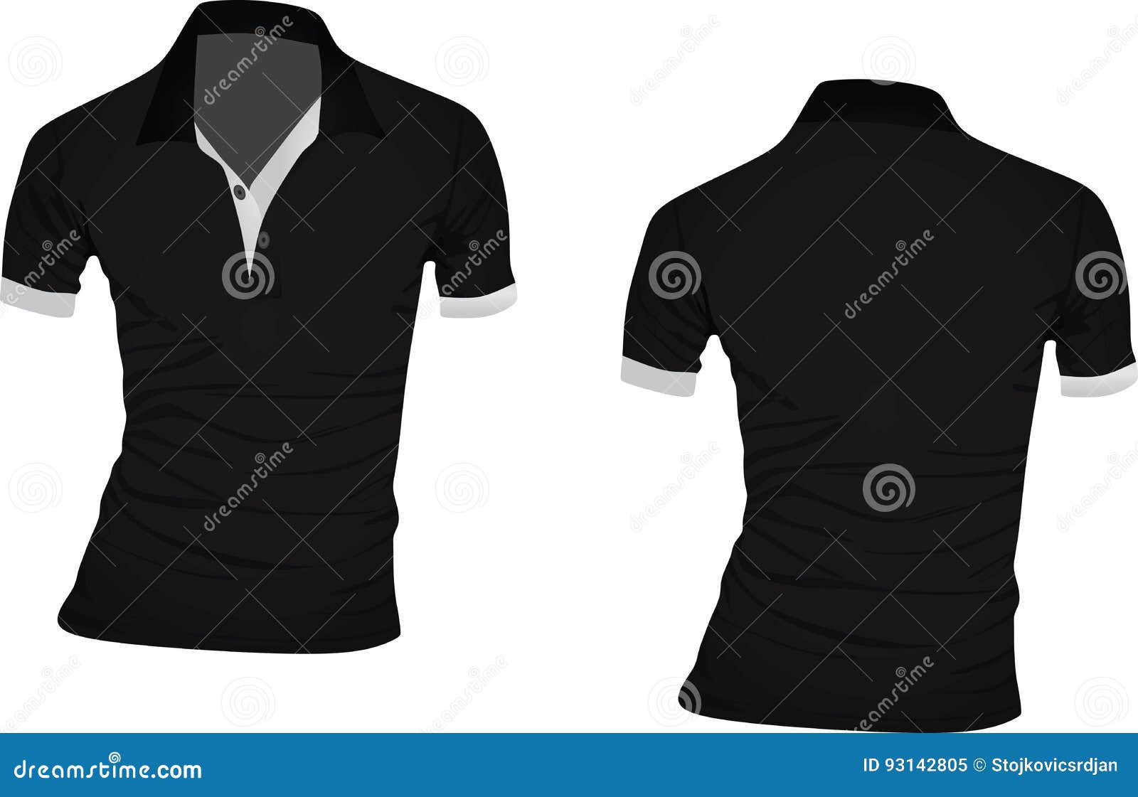 Polo shirt stock vector. Illustration of shop, apparel - 93142805