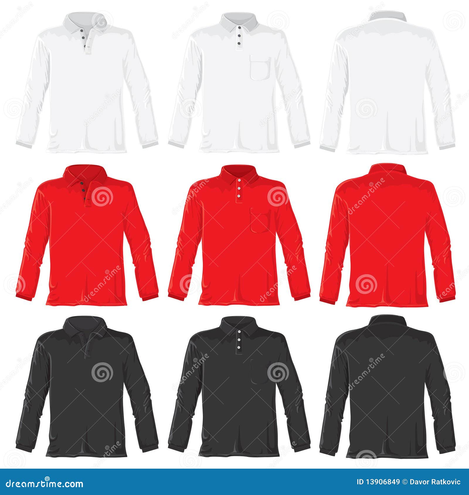 polo shirt with long sleeves