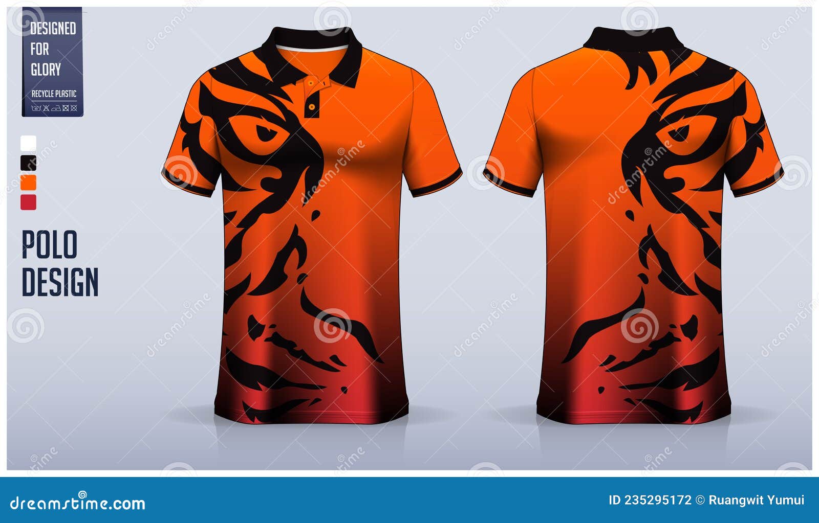 Polo T Shirt Sport Design Template For Soccer Jersey, Football Kit