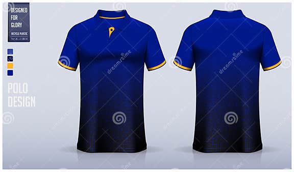 Polo Shirt Mockup Template Design for Soccer Jersey, Football Kit or ...