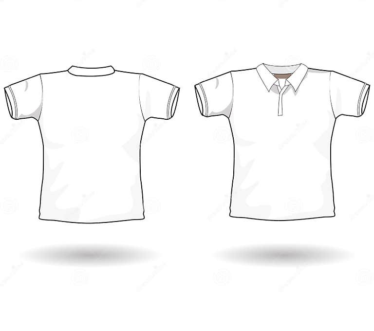 Polo shirt template stock vector. Illustration of cotton - 6325589