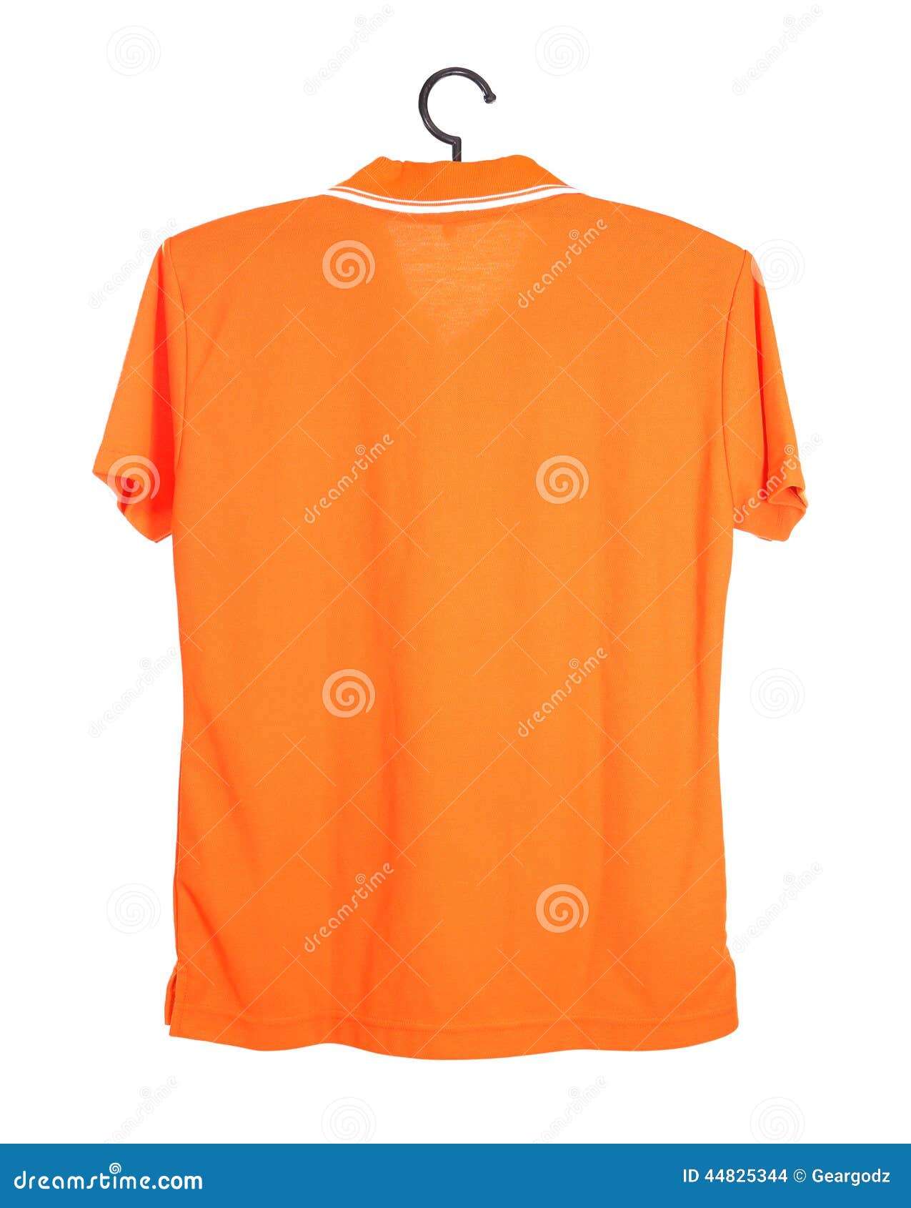 Polo Shirt Template on Hange Isolated on White Background Stock Photo ...