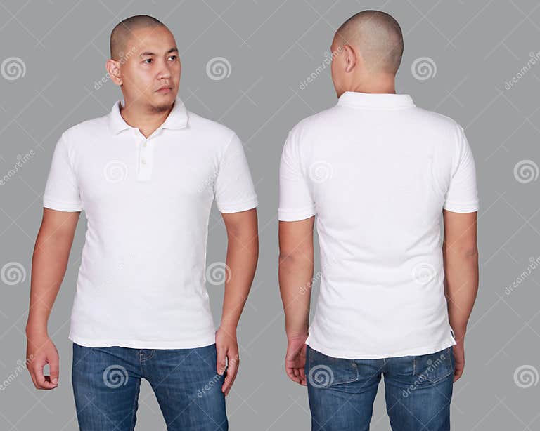 Polo Shirt Template Mock Up Stock Image - Image of advertisement, front ...